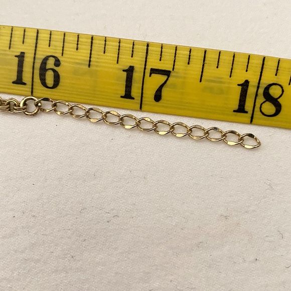 Vintage 70s Small Tiger's Eye Stones Necklace On Gold Tone Chain Links - Picture 11 of 13